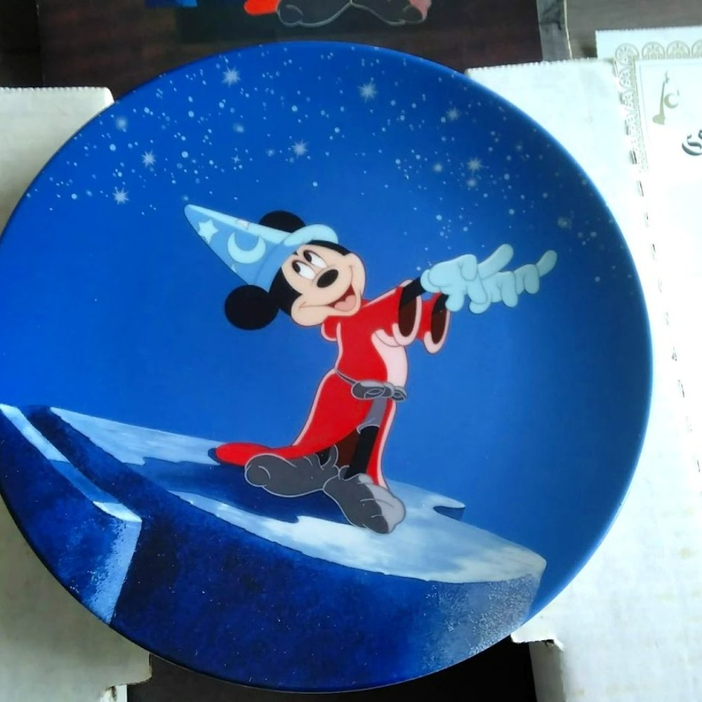 Fantasia - The Sorcerer's Apprentice Golden Anniversary China Plate- NEW IN BOX